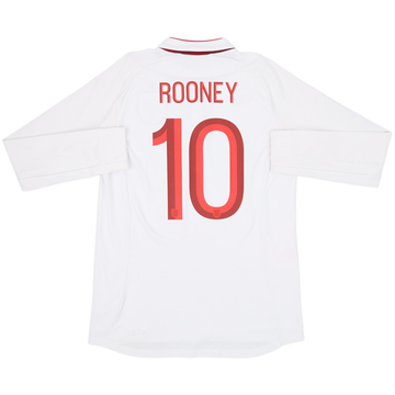 2012-13 England Home L/S Shirt Rooney #10 - 7/10 - (L)