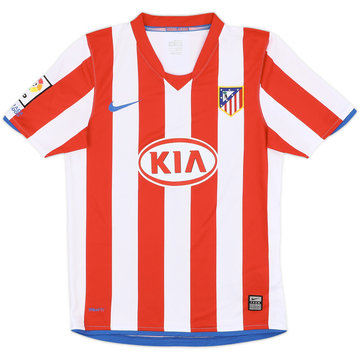 2008-09 Atletico Madrid Home Shirt - 7/10 - (L.Boys)