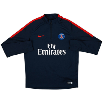 2017-18 Paris Saint-Germain Nike 1/4 Zip Drill Top - 8/10 - (XL.Boys)