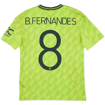 2022-23 Manchester United Third Shirt B.Fernandes #8 - 9/10 - (L.Boys)