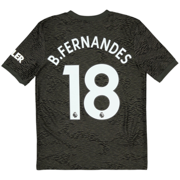 2020-21 Manchester United Away Shirt B.Fernandes #18 - 10/10 - (L.Boys)