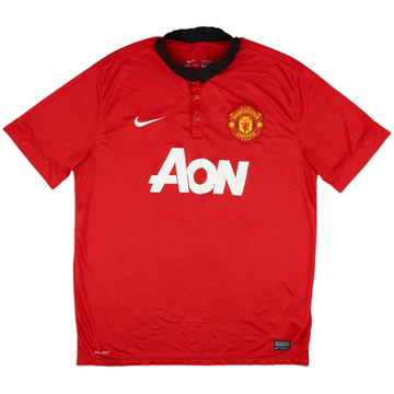 2013-14 Manchester United Home Shirt - 5/10 - (XL)