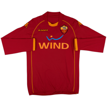 2008-09 Roma Home L/S Shirt #4 - 7/10 - (L)