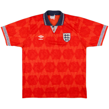 1990-93 England Away Shirt - 9/10 - (L)