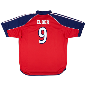 1999-01 Bayern Munich Player Issue Home Shirt Elber #9 - 8/10 - (XXL)