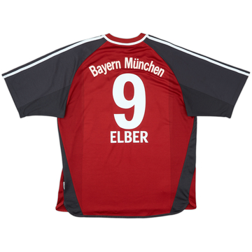 2001-02 Bayern Munich Home Shirt Elber #9 - 10/10 - (XL)