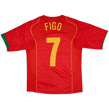 2004-06 Portugal Home Shirt Figo #7 - 10/10 - (S)