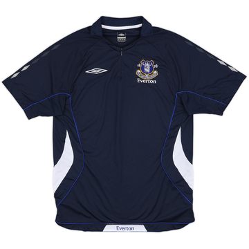 2005-06 Everton Umbro 1/4 Zip Polo Shirt - 9/10 - (L)