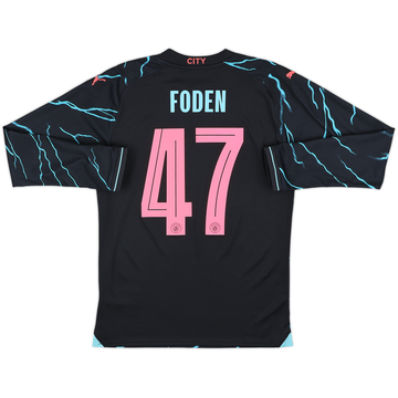 2023-24 Manchester City Third L/S Shirt Foden #47 - 10/10 - (S)