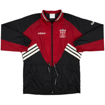 1993-95 Liverpool adidas Hooded Rain Jacket - 10/10 - (L)