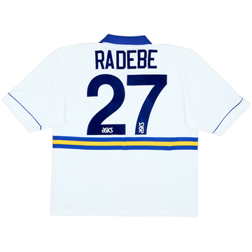 1993-95 Leeds United Home Shirt Radebe #27 - 8/10 - (XL)