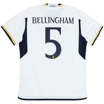 2023-24 Real Madrid Home Shirt Bellingham #5 (XL)