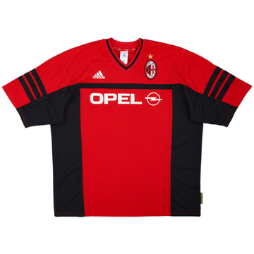 1998-00 AC Milan Player Issue adidas Training Shirt - 7/10 - (XL)