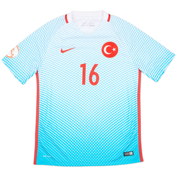2017 Turkey Player Issue European U17 Championship Away Shirt #16 - 8/10 - (M)
