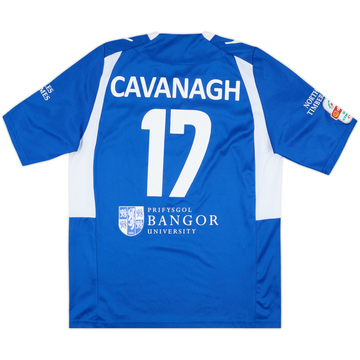 2015-16 Bangor City Match Issue Home Shirt Cavanagh #17