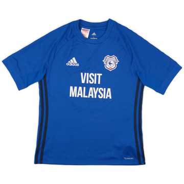 2017-18 Cardiff City Home Shirt - 9/10 - (L.Boys)