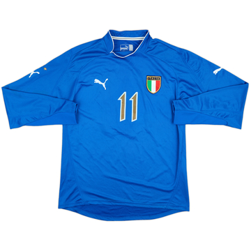 PHOTOS - 2003-04 Italy Match Issue Home L/S Shirt #11