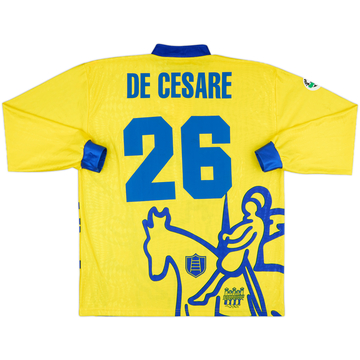 1998-99 Chievo Verona Match Issue Home L/S Shirt De Cesare #26
