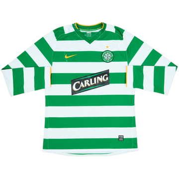 2008-10 Celtic Player Issue Home L/S Shirt #17 - 5/10 - (L)