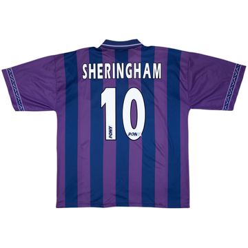 1995-97 Tottenham Away Shirt Sheringham #10 - 9/10 - (XL)