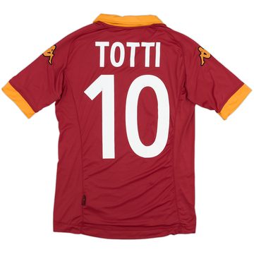 2012-13 Roma Home Shirt Totti #10 - 7/10 - (S)