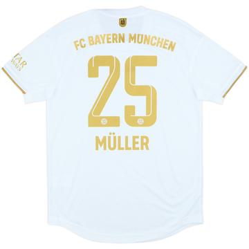 2022-23 Bayern Munich Authentic Away Shirt Muller #25 (M)