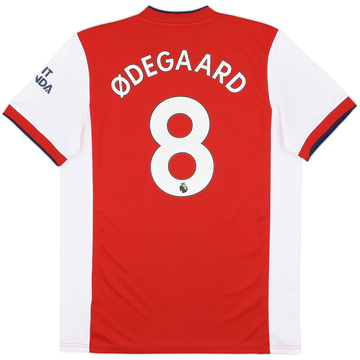2021-22 Arsenal Home Shirt Odegaard #8 - 10/10 - (L)