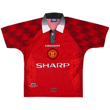 1996-98 Manchester United Home Shirt - 10/10 - (Y)