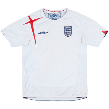 2005-07 England Home Shirt - 4/10 - (M)