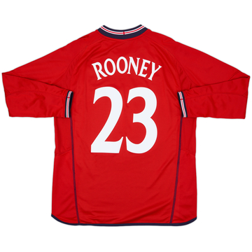 2002-04 England Away L/S Shirt Rooney #23 - 8/10 - (L)