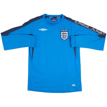 Camiseta de algodón de manga larga de Inglaterra Umbro 2004-06 - 6/10 - (S)