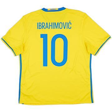 2016-17 Sweden Home Shirt Ibrahimovic #10 - 8/10 - (XL)