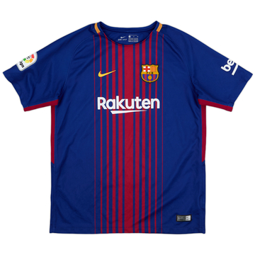 2017-18 Barcelona Home Shirt - 8/10 - (XL.Boys)