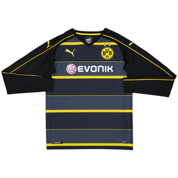 2016-17 Borussia Dortmund Away L/S Shirt - 9/10 - (XL.Boys)