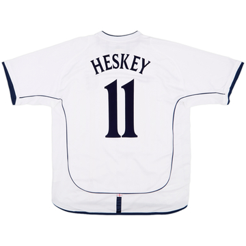 2001-03 England Home Shirt Heskey #11 - 10/10 - (XL)