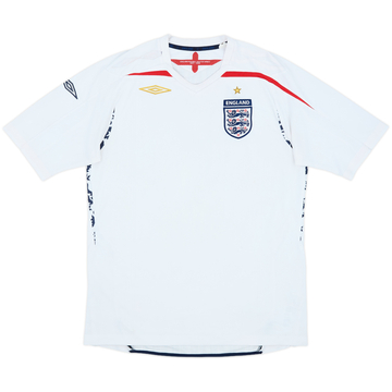 2007-09 England Home Shirt - 4/10 - (L)