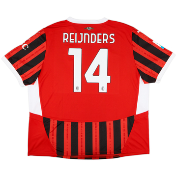 2024-25 AC Milan Home Shirt Reijnders #14 (3XL)