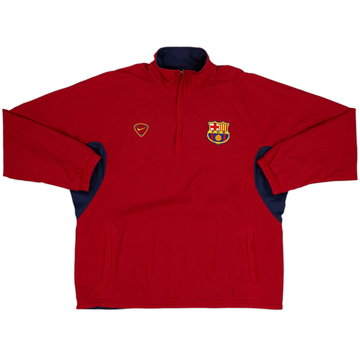 2000-01 Barcelona Nike Reversible 1/4 Zip Drill Top - 8/10 - (3XL)