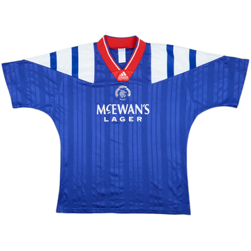 1992-94 Rangers Home Shirt - 7/10 - (XL)
