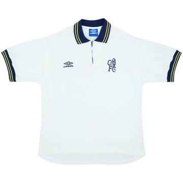 1998-99 Chelsea Umbro 1/4 Zip Polo Shirt - 8/10 - (M)