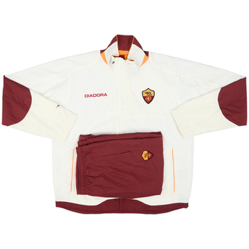2005-06 Roma Diadora Tracksuit - 8/10 - (XL)