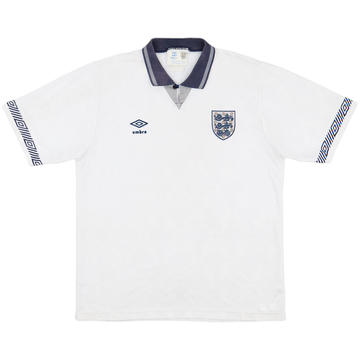 1990-92 England Home Shirt - 7/10 - (L)