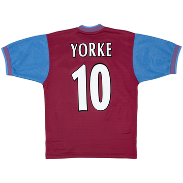 1997-98 Aston Villa Home Shirt Yorke #10 - 6/10 - (S)