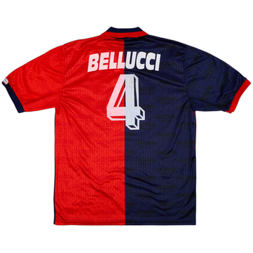 1993-94 Cagliari Home Shirt Bellucci #4 - 7/10 - (XL)