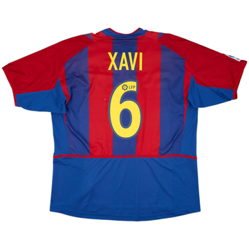 2002-03 Barcelona Home Shirt Xavi #6 - 9/10 - (XL)