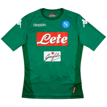 2017-18 Napoli European GK S/S Shirt - 9/10 - (S)