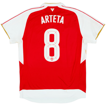 2015-16 Arsenal Home Shirt Arteta #8 (L)