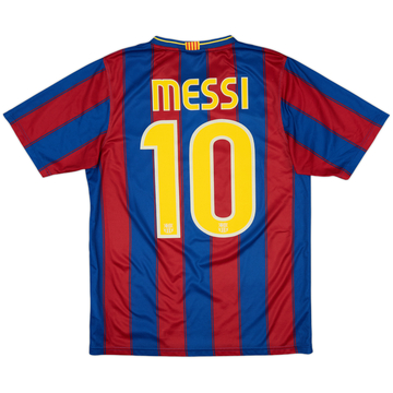 2009-10 Barcelona Basic Home Shirt Messi #10 - 7/10 - (S)