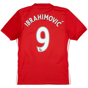 2016-17 Manchester United Home Shirt Ibrahimovic #9 - 7/10 - (S)