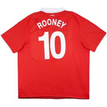 2010-11 Manchester United Home Shirt Rooney #10 - 8/10 - (3XL)